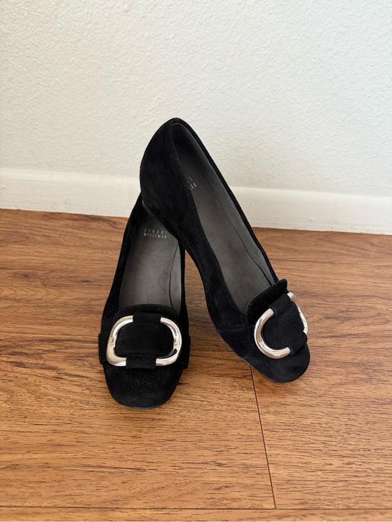 Stuart Weitzman Shoes - Stuart Weitzman Black Suede Wedge Pumps Size 7.5M